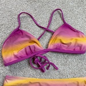 Patagonia Ombré Pink Bathing Suit Top